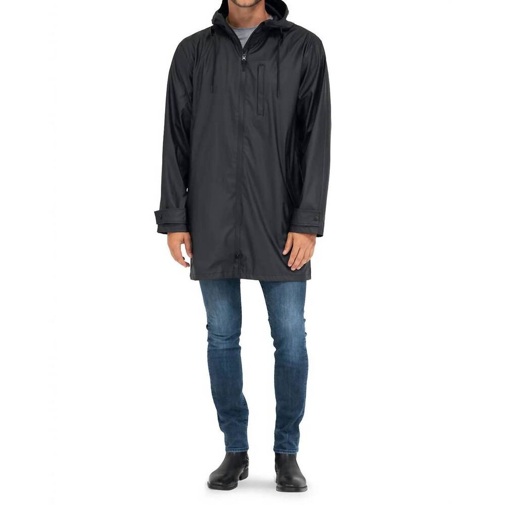 NEW RAINGOAT city proof all season rain jacket in black